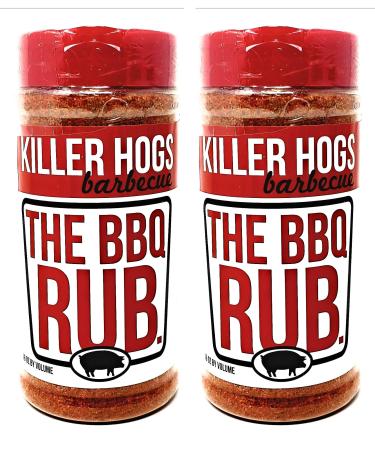 Killer Hogs Barbecue Rub - Pack of 2 Bottles - 16 oz Per Bottle - 32 oz Total of Bulk Killer Hogs BBQ Rub - Championship Rub for Barbecue - 2 PACK