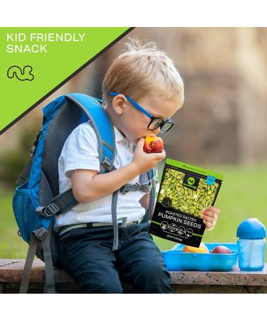 Roasted & Salted Pumpkin Seeds Pepitas - 16oz | Fresh Resealable Bag | Nut Snack - Healthy Protein Food | All Natural, Keto Friendly, Vegan, Kosher - Buy Online on GoSupps.com