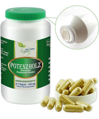 Vita Ideal Vegan Muira Puama Potency Wood Capsules - 360 Natural Plant-Based Powder No Additives - Buy Online on GoSupps.com