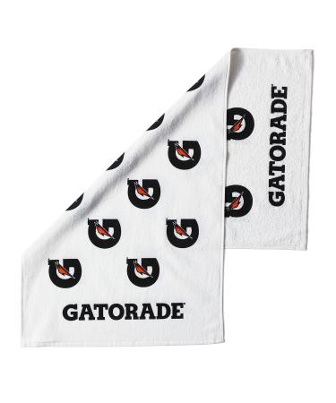 Gatorade Sideline Towel, White, 21" x 39", 100% Cotton, Machine Washable