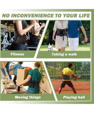 Waist Trainer Adjustable Back Brace Breathable Waist And Back Posture Correctors With 3 Removable Pads Waist Cincher(X-Large) X-Large Black - Buy Online on GoSupps.com