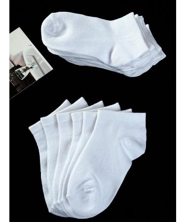 Cooraby 15 Pack Kids' Half Cushion Low Cut Athletic Ankle Socks - White, 8-10 Years - Buy Online on GoSupps.com