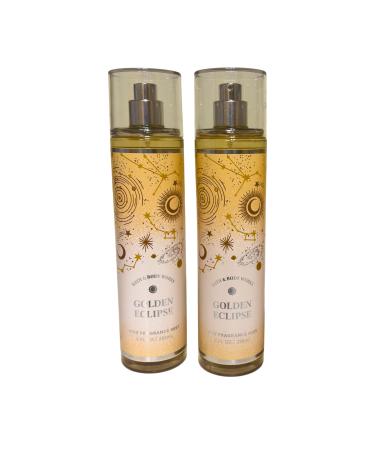Bath & Body Works Fine Fragrance Mists Set of 2 8oz Each Bottle (Golden Eclipse)
