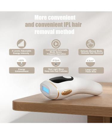 IPL Laser Hair Removal Device | FDA Cleared, Permanent, Painless | 999999 Flashes | Dual Mode for Women - Armpits, Legs, Arms, Bikini Line, Back | 22J Maximum Energy - Buy Online on GoSupps.com
