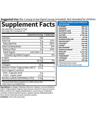 Garden of Life Grass Fed Collagen Creamer - Creamy Vanilla 11.64 oz | Premium Protein Boost - Buy Online on GoSupps.com