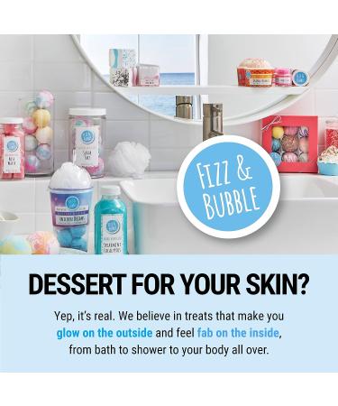 Fizz & Bubble Mini Bath Bomb Jar with Vitamin E  Coconut Oil  Olive Oil  Jojoba Oil & More - Moisturizing Bath Bomb Fizzies Gift Set - 21 Bath Bombs - Key Lime Key Lime Pie - Buy Online on GoSupps.com