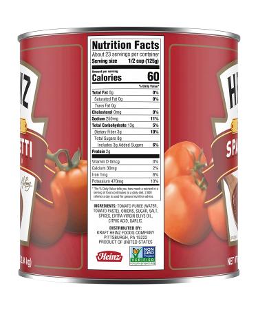 Heinz Classic Spaghetti Sauce 6.8 lbs Can - Buy Now for Authentic Flavors! - Buy Online on GoSupps.com