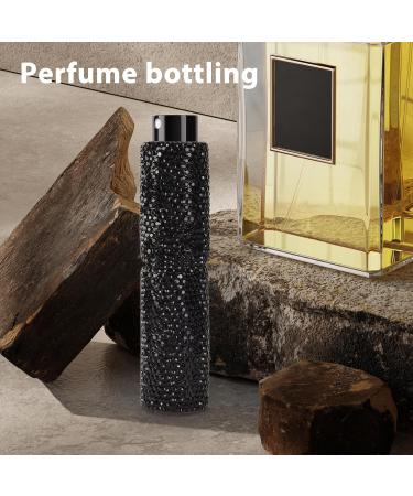 Lnhgh Rhinestone Perfume Atomizer | Refillable Bling Crystal Travel Perfume Bottle | Pocket Size 10ml Outdoor Travel Dispensing Bottle for Cosmetic & Perfume Other Liquids Black - Buy Online on GoSupps.com