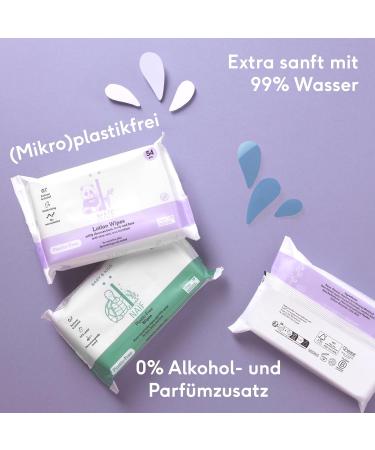 Na f Plastic-Free Lotion Wet Wipes Storage Box - 432 Pieces (8 x 54 Wipes) - Natural Ingredients for Baby & Face - Eco-Friendly eCommerce - Buy Online on GoSupps.com