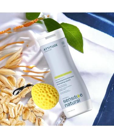 ATTITUDE Shampoo Volume & Shine 16 fl oz - Plant-Based Unscented Oatmeal Formula for Sensitive Scalps - Gentle Daily Cleanser - Pack of 6 - Buy Online on GoSupps.com