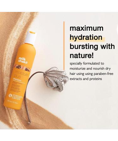 Milkshake Moisture Plus Hydrating Shampoo 10.1 Fl Oz - for Dry Hair - Buy Online on GoSupps.com