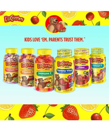 L'il Critters Kids Immune C Gummy Supplement | Vitamin C, Zinc, Vitamin D3 | 190 ct (95-190 Day Supply) | 4 Delicious Flavors - America's #1 Gummy Vitamin Brand - Buy Online on GoSupps.com