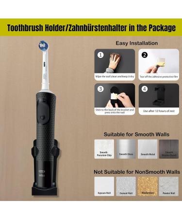 Woollo Bag for Oral-B Vitality Electric Toothbrush - Portable Hard Travel Case | Black - Buy Online on GoSupps.com