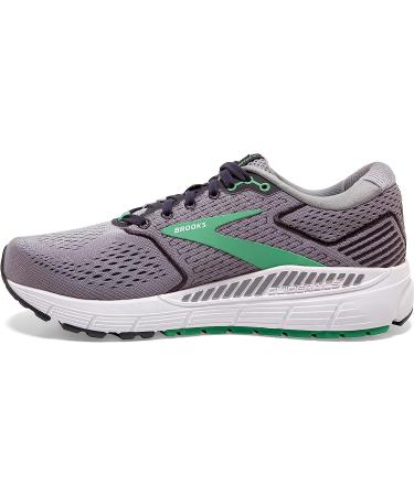Brooks Women's Ariel '20 Running Shoe | Supportive | Size 8 | Alloy/Blackened Pearl/Green - Buy Online on GoSupps.com