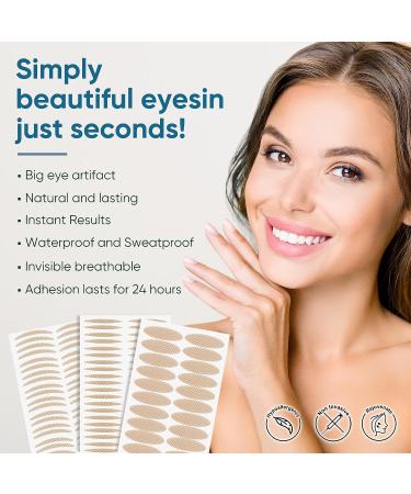 Invisible Eyelid Tape | 480Pcs Eyelid Lifter Strips for Instant Double Eyelid Lift | Ideal for Hooded, Droopy, Uneven, and Mono-Eyelids - Buy Online on GoSupps.com