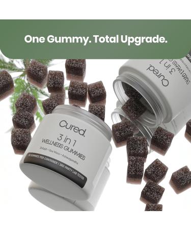 Cured 3 in 1 - Pure Himalayan Shilajit Gummies for Men & Women | Sea Moss Ashwagandha, & Manuka Honey Organic with 85+ Trace Minerals | All-Natural & 100% Vegan | Non-GMO | Made in America - Buy Online on GoSupps.com