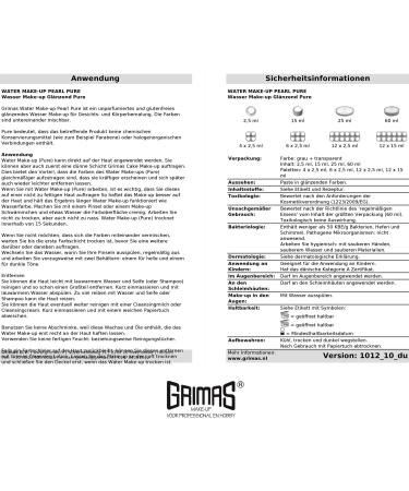 GRIMAS Face Paint - Nacre - White - Aqua - 704 - 15ml - Buy Online on GoSupps.com