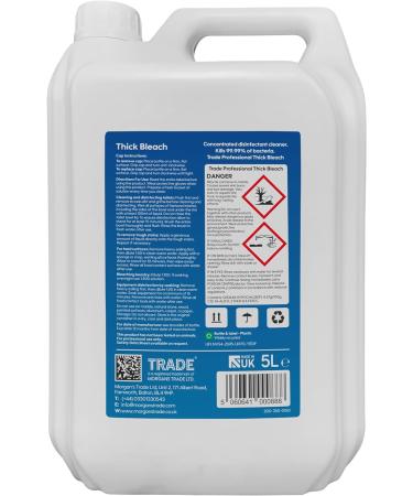 Trade Thickened Bleach Thick Bleach For Cleaning Toilet Drains Floors- 5L (2) - Buy Online on GoSupps.com