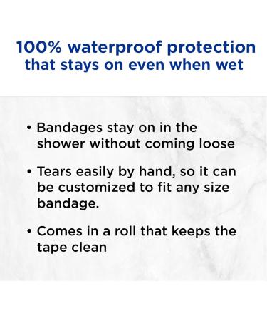 Band-Aid Waterproof First Aid Tapes 1/2 Inch x 10 yds (Pack of 6) - Buy Online on GoSupps.com