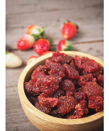 Organic Dried Strawberries by Food to Live | Non-GMO Sweetened Unsulfured Vegan | Product of USA | 1lb Bulk Pack - Buy Online on GoSupps.com