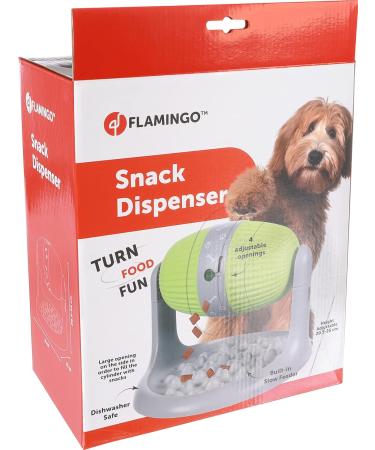 Flamingo Snack Dispenser - Bent Grey/Green (31x25x20.5-26cm) | International Shipping Available - Buy Online on GoSupps.com