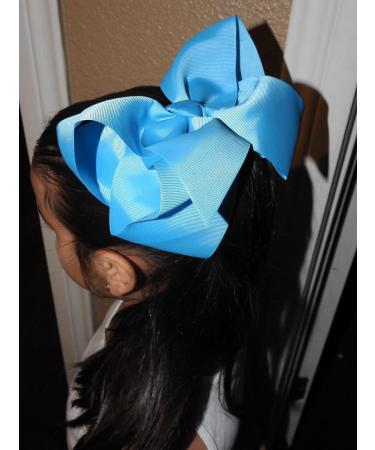 Cellot Boutique 12 Pcs Big Hair Bows Clips for Teens Girls - 8 Grosgrain Ribbon, Durable Metal Clips - Perfect for Girls, Toddlers, Teenagers - Buy Online on GoSupps.com