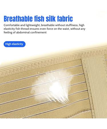 Back Braces for Lower Back Pain Relief Breathable Back Support Belt Adjustable Lumbar Support Belt Reinforced Bones Back Pain Belt M - Buy Online on GoSupps.com