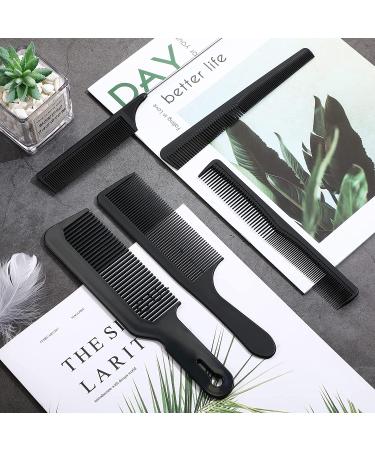5 Piece Hair Cutting Comb Set - Fine Teeth Carbon Combs for Men and Women - Buy Online on GoSupps.com