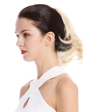 WIG ME UP 506-V-613 Short Wavy Platinum Blonde Hairpiece Braid Ponytail | 25 cm International Shipping - Buy Online on GoSupps.com