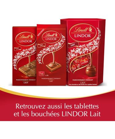 Lindt - Bag of LINDOR Individual Squares - Milk Chocolate 188 g - Buy Online on GoSupps.com