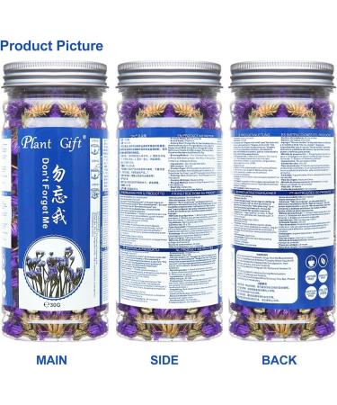 100% Forget Me Not Flower 30g/1.05oz Feuilles fra ches sans OGM Herbes de Fleurs s ch es Naturelles pour la Fabrication de Savon sirops Boissons Boulangerie - Buy Online on GoSupps.com