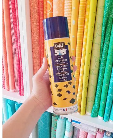 Odif 505 Spray and Fix Fabric Adhesive 6.22oz - Embroidery & Quilting Basting Glue | Includes 25 Sewing Fabric Clips - Buy Online on GoSupps.com