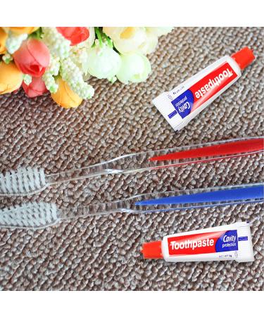 100pcs Disposable Toothbrushes with Toothpaste - 5 Colors - 100 Count (Pack of 1) - Buy Online on GoSupps.com