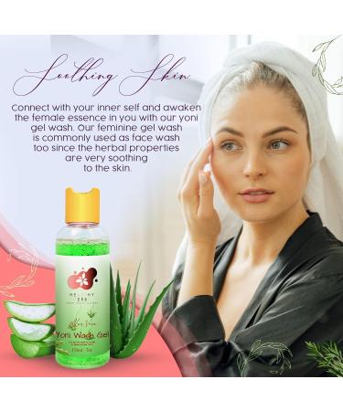 Yoni Feminine Care Gel Wash (5 oz) - pH Balanced Hygiene Odor Cleanse for Menstrual Support - Soothes Itching and Burning - Natural Blend with Aloe Vera - Buy Online on GoSupps.com