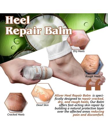 Cracked Heel Repair Cream Heel Balm Foot Cream for Cracked Heels and Dry Skin Calluses Feet Cracked Heel Repair Balm Hydrates and Softens Dry Feet 70G (Coconuts) - Buy Online on GoSupps.com