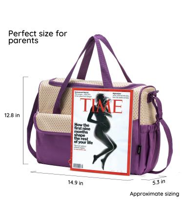 Soho Collections Lavender Elephant Diaper Bag Set - 10 Piece Set - Buy Online on GoSupps.com