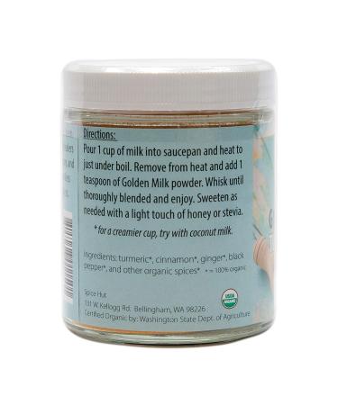 Organic Golden Milk Turmeric Powder 3.5oz | All Natural by The Spice Hut - Buy Online on GoSupps.com