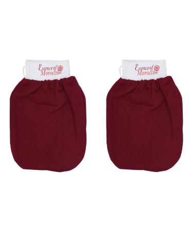 Moroccan Kessa glove traditionally used for Hammam-bato ritual eliminates dead skin cells (peeling) premium quality.Double pack