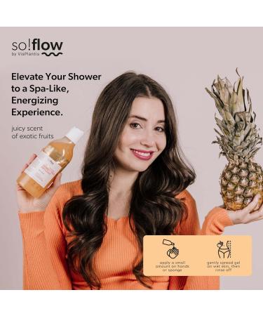 Shop Soflow Energetic Sorbet Exotic Shower Gel with Jojoba Invigorating Skin-Softening Shower Experience with Exotic Fruits International Shipping Available - Buy Online on GoSupps.com