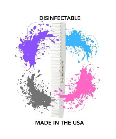 Allegro Combs 420 Hair Comb Set - 3 Pack Black, Red, and White Barber Styling Combs - Buy Online on GoSupps.com