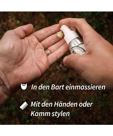 MR Bear Family Bart Cream for Men - Moisturizing Vegan Beard Balm - Citrus Scent - 50ml - Buy Online on GoSupps.com