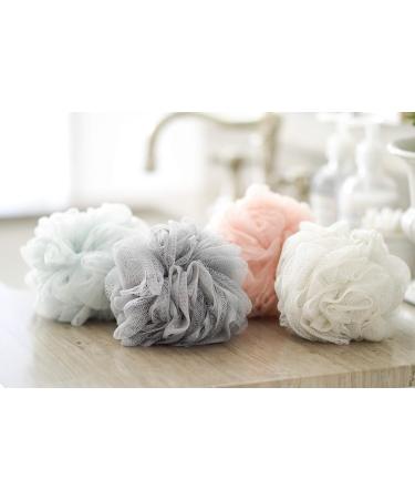 Vera Bellezza 4-Pack Loofah Set with Shower Hook - Exfoliating Bath Sponges - Buy Online on GoSupps.com