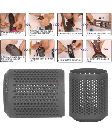 Hair Dryer Outer Filter Replacement Compatible with HD01 HD03 HD08 Hair Dryer Filter Replacement Prevent Hair and Debris Into Hair Dryer Blow Dryer Attachment - Buy Online on GoSupps.com