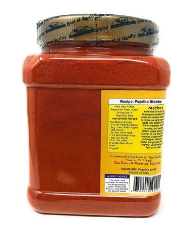 Rani Paprika (Deggi Mirch) Spice Powder Ground 16oz (454g) - All Natural, Salt-Free, Vegan - Indian Origin (1lb) - Buy Online on GoSupps.com