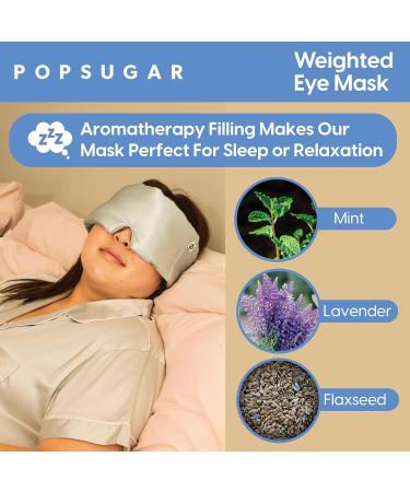 Buy POPSUGAR Weighted Sleep Eye Mask - Light-Blocking Silk Mask for Adults & Women | Best Sleep & Travel Comfort - Buy Online on GoSupps.com