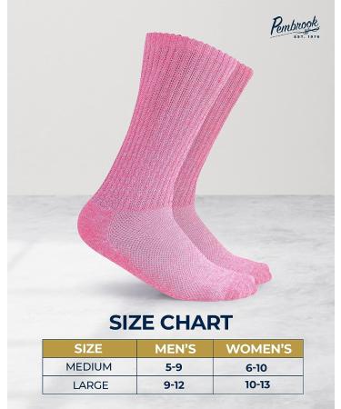 Pembrook Diabetic Socks for Men and Women - Non Binding Neuropathy Socks - Large Bright Colors - 6 Pairs - Buy Online on GoSupps.com
