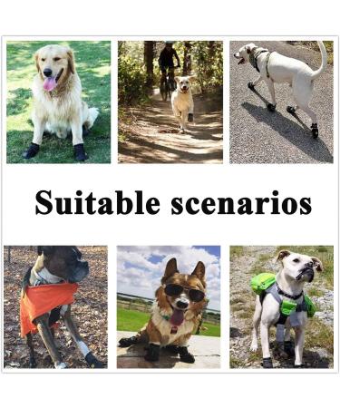 Waterproof Dog Boots 4 Pack with Reflective Straps for Small & Medium Dogs | Durable Protection & Comfort - Buy Online on GoSupps.com