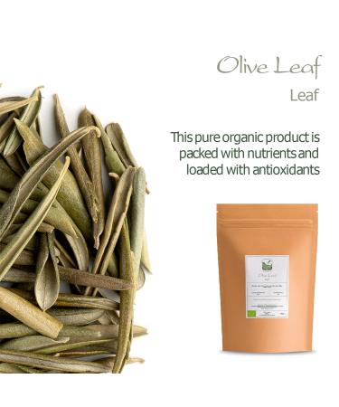 Organic Olive Leaf Tea - Premium Dried Olive Leaves - 100g - Rich in Antioxidants & Natural Wellness - Buy Online on GoSupps.com
