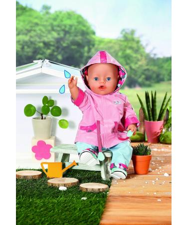 BABY born 832578 Deluxe Rain Set for 43cm Dolls - Raincoat, Trousers, Wellington Boots - Ages 3 - Buy Online on GoSupps.com