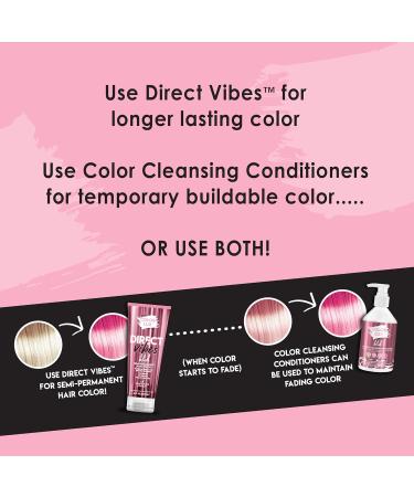 Direct Vibes Semi-Permanent Hair Color - Blush | Vibrant Long-Lasting Ammonia-Free Vegan Sulfate & Paraben-Free 8 fl oz - Buy Online on GoSupps.com